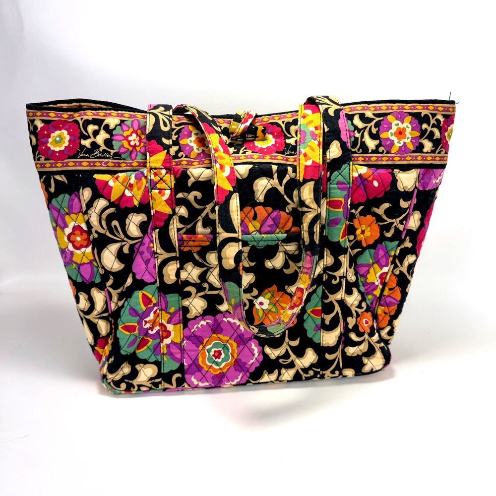 Vera Bradley Laptop Tote Commuter Bag Suzani Pattern Retired
